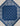 Guarda che Luna - Blue Cotton & Silk Bandana