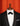 Continental, Black Silk Satin Bow Tie